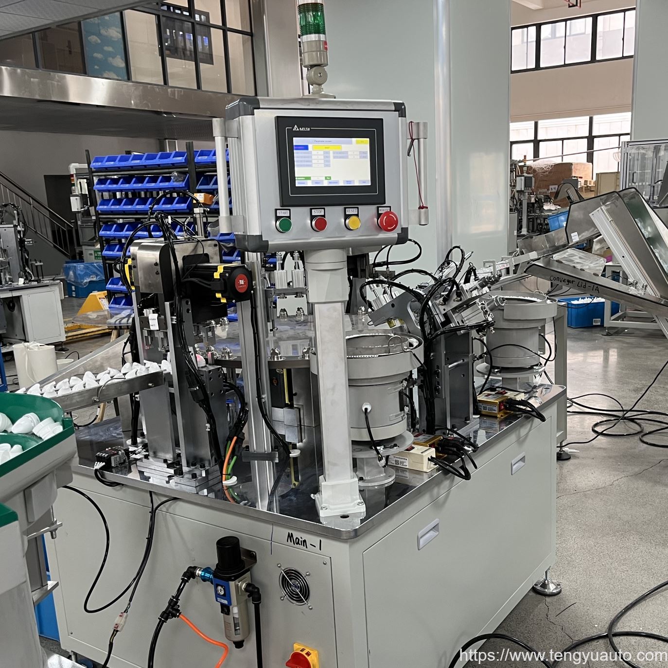 tratamiento plástico de la bomba automática de ensamblaje de equipos